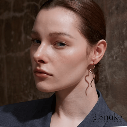 21Snake Minimalist Snake Earrings