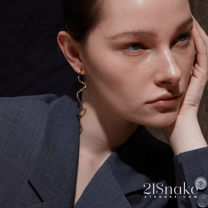 21Snake Minimalist Snake Earrings