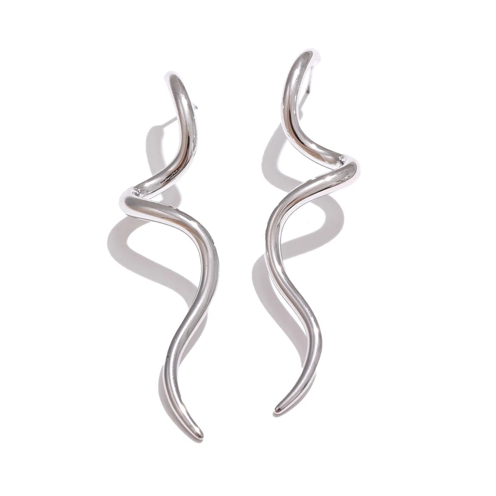 21Snake Minimalist Snake Earrings